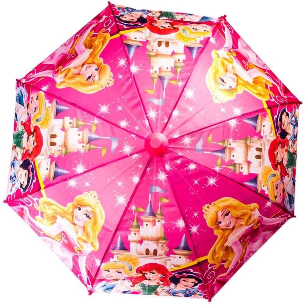 Зонт-трость детский со свистком в футляре в виде складного стаканчика (Принцессы Disney) - преимущества