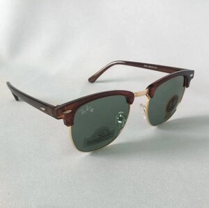 Очки солнцезащитные Clubmaster Ray-Ban (Серо-голубые линзы / C3)