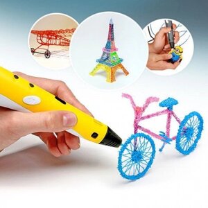 3D ручка с OLED-дисплеем для рисования в воздухе 3D PEN-2 RP-100B (Голубой)