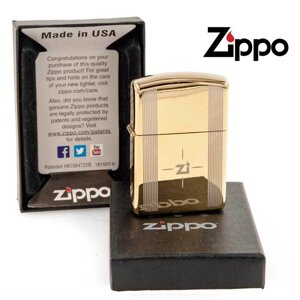 Зажигалка бензиновая ZIPPO (Золотая zi)