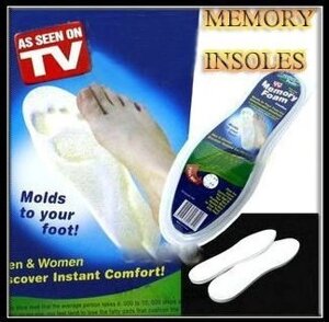 Стельки с "памятью" Memory Foam Insoles