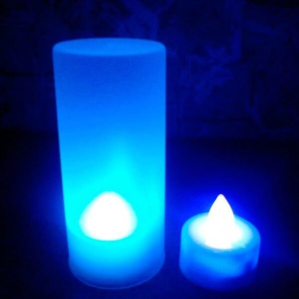 Светодиодная свеча LED Candle [2шт. Со стаканом) - опт