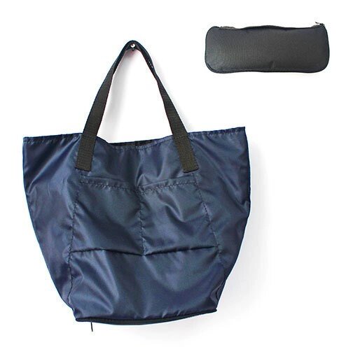 Сумка складная Magic Bag [25 л] с кармашками и чехлом (Темно-синяя) - заказать