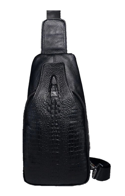 Мужская сумка-рюкзак через плечо Alligator (Черный) - обзор