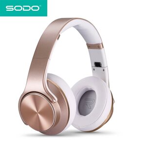 Bluetooth-наушники беспроводные с функцией колонок 2 в 1 SODO (Белый)