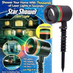 Проектор уличный «Звездопад» Star Shower Laser Light