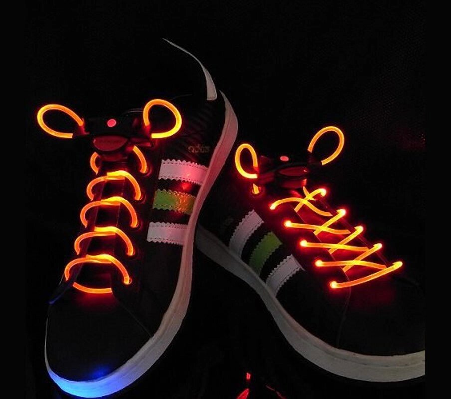 Шнурки со светодиодной подсветкой Platube (Красный) - интернет магазин