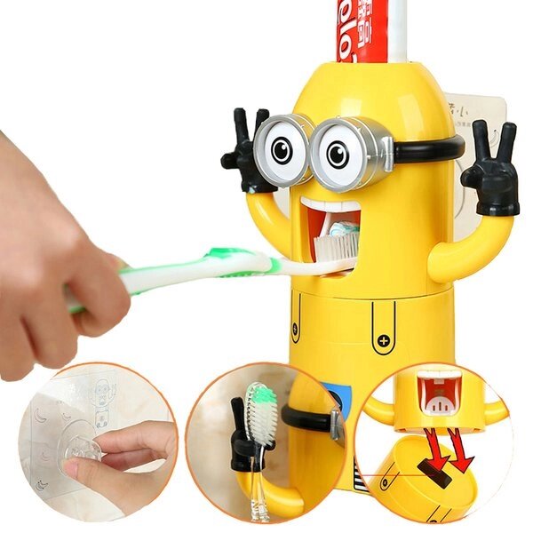 Дозатор зубной пасты с держателем зубных щёток «Миньон» - интернет магазин