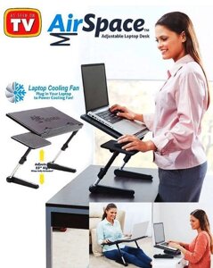 Столик-трансформер для ноутбука Air Space Laptop Desk с охлаждением