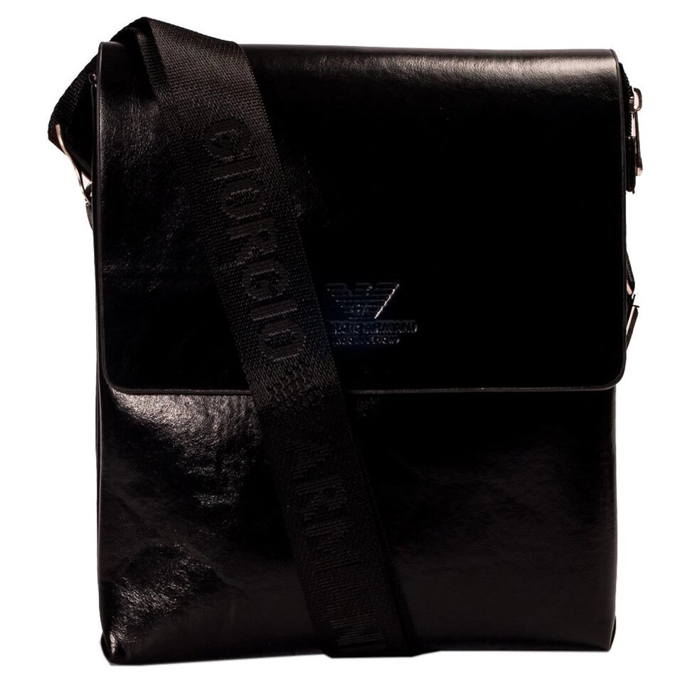 Сумка-планшет на ремне мужская Giorgio Armani A6699 (Черный) - доставка