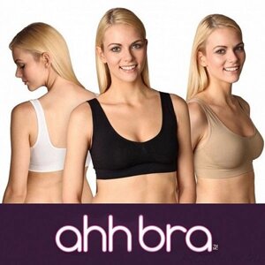 Комплект бесшовных бюстгальтеров «Ahh Bra» {комплект из 3-х цветов} (XXXL)