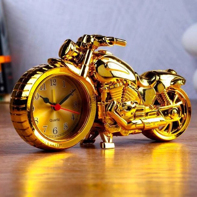 Часы-будильник настольные «Чоппер»Золотой) - распродажа