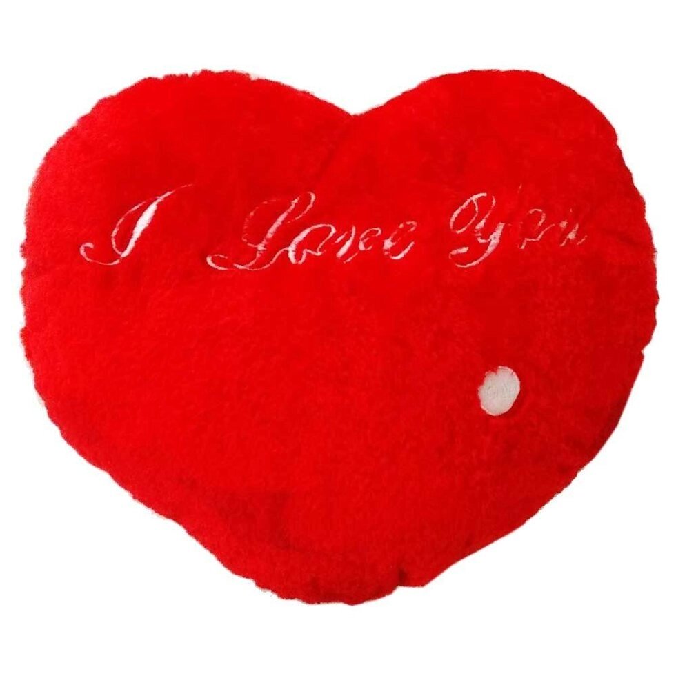 Подушка-игрушка сердце с подсветкой «I Love You» - гарантия