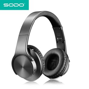 Bluetooth-наушники беспроводные с функцией колонок 2 в 1 SODO (Черный)