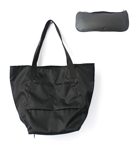 Сумка складная Magic Bag [25 л] с кармашками и чехлом (Черная) - розница