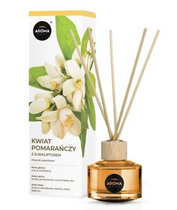 Парфюм для дома с ротанговыми палочками AROMA HOME (Апельсиновый цветок)