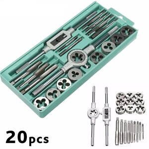 Набор метчиков и плашек для резьбы Tap and DIE SET (20 предметов)