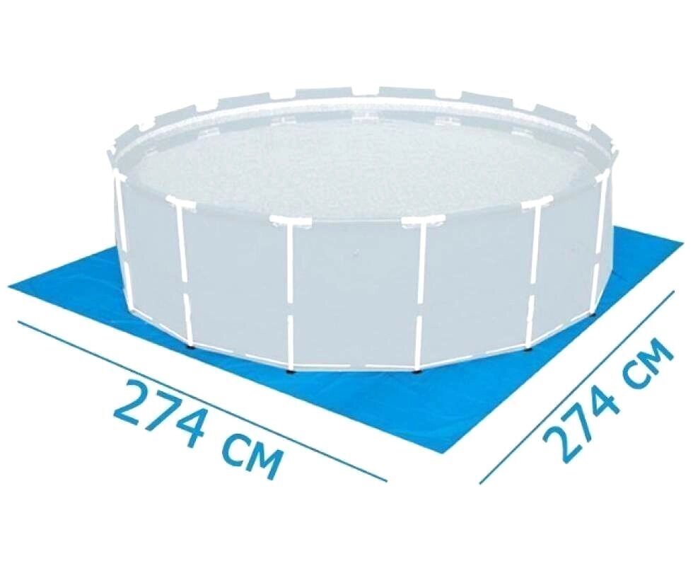 Подложка-настил защитная под бассейн FLOWCLEAR (274 x 274 см) от компании Интернет-магазин Starshop. kz - фото 1