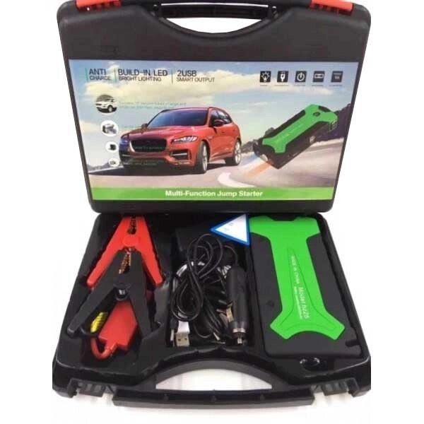 Пуско-зарядное устройство Jump Starter H25 в пластиковом кейсе с 2USB, фонарем и компасом от компании Интернет-магазин Starshop. kz - фото 1