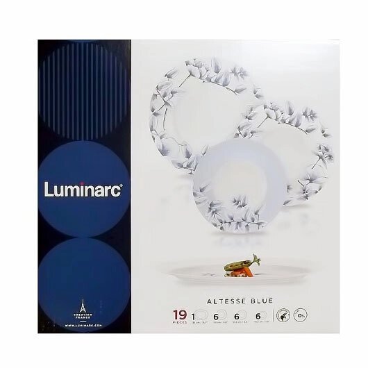 Столовый сервиз Luminarc Altesse Blue (19 предметов) от компании Интернет-магазин Starshop. kz - фото 1