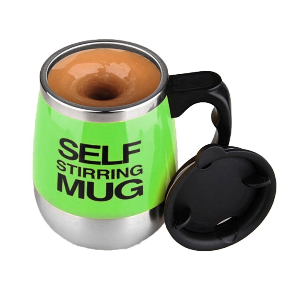 Термокружка самомешалка «Self Mixing Mug» (Зеленый) от компании Интернет-магазин Starshop. kz - фото 1