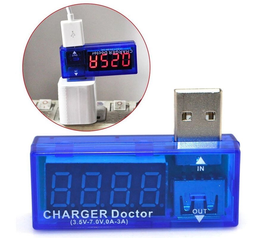 Тестер USB-зарядки CHARGER Doctor от компании Интернет-магазин Starshop. kz - фото 1