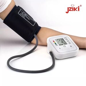 Тонометр осциллометрический цифровой автоматический JZIKI для измерения артериального давления и пульса (на плечо)
