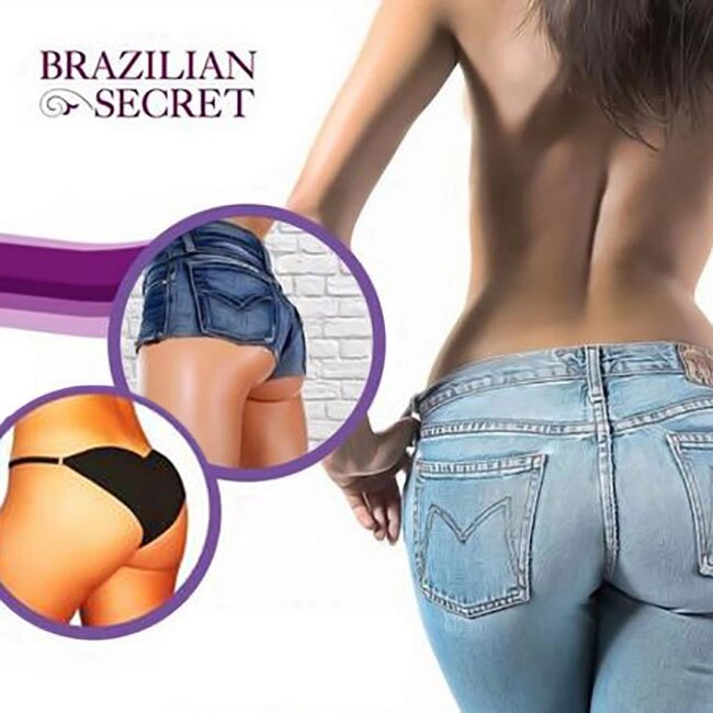 Трусики с эффектом push-up моделирующие Brazilian Secret (XL / Черный) от компании Интернет-магазин Starshop. kz - фото 1