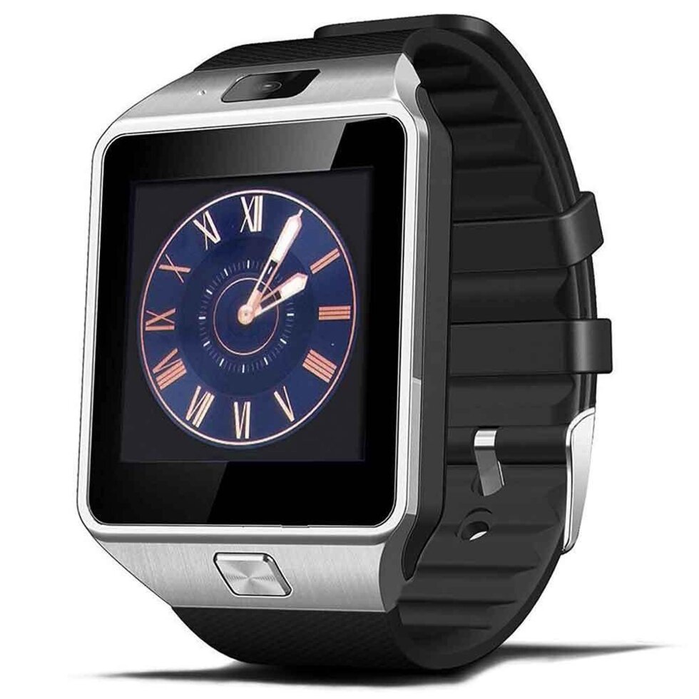 Умные часы [Smart Watch] с SIM-картой и камерой DZ09 (Серебряный с чёрным) от компании Интернет-магазин Starshop. kz - фото 1