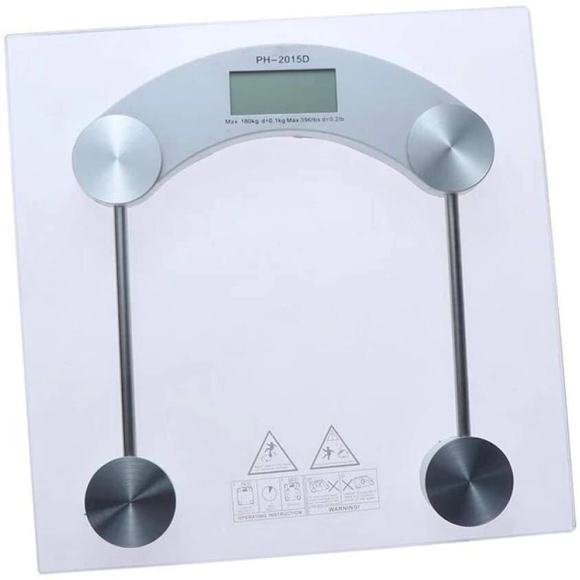 Весы наполные электронные стеклянные Personal Scale {до 180 кг} (Квадрат) от компании Интернет-магазин Starshop. kz - фото 1