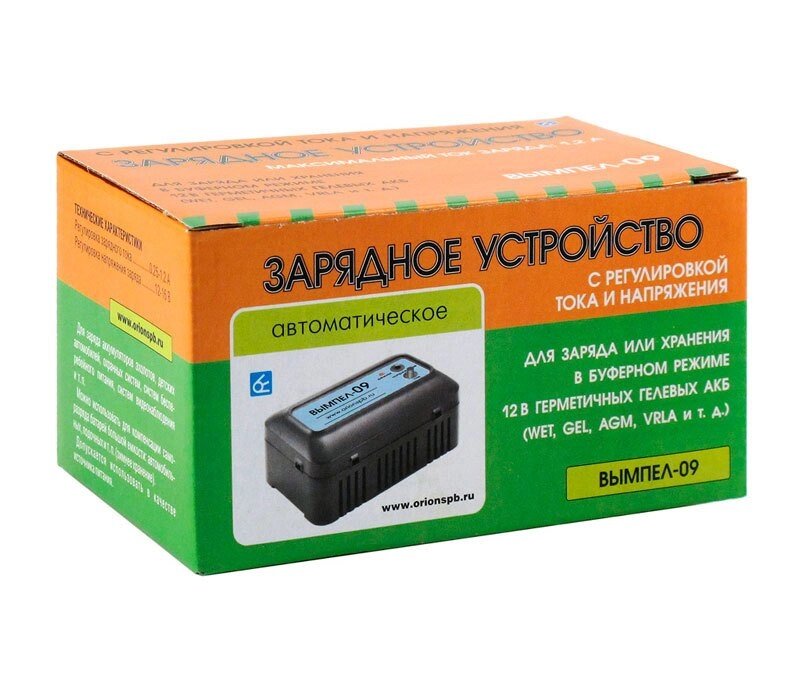 Зарядное устройство автоматическое для гелевых АКБ ВЫМПЕЛ-09 от компании Интернет-магазин Starshop. kz - фото 1