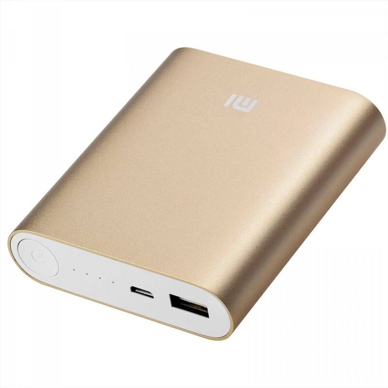 Зарядное устройство портативное Power Bank XIAOMI {10400, 20800 mAh} (Золото / 10400 мА/ч) от компании Интернет-магазин Starshop. kz - фото 1