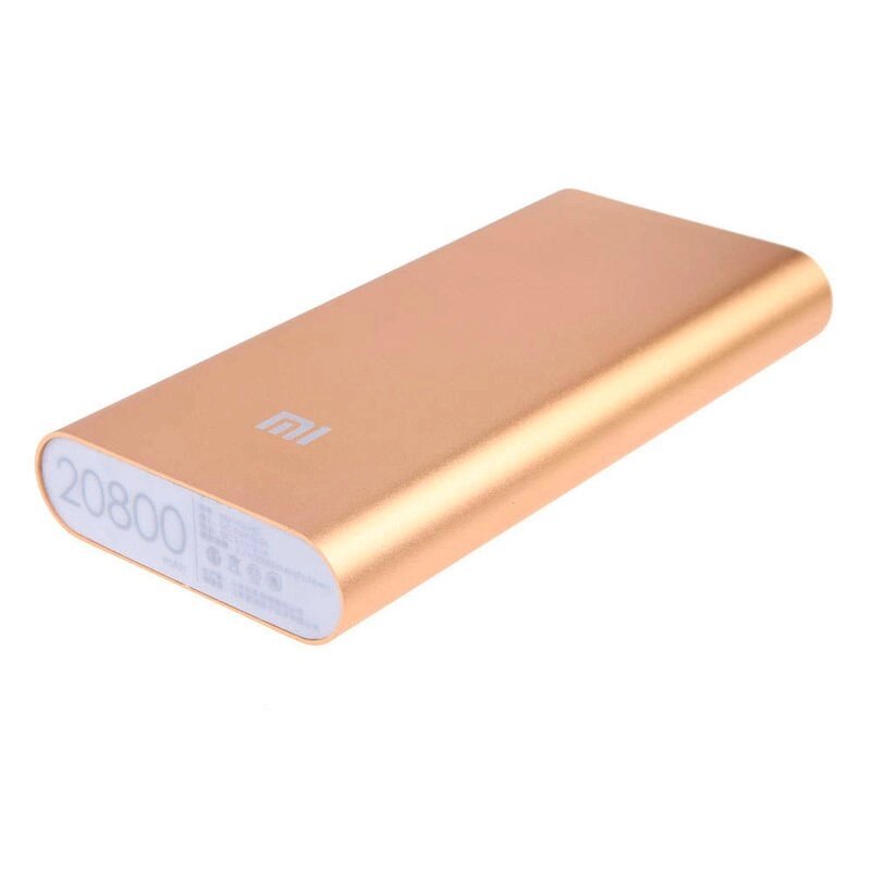 Зарядное устройство портативное Power Bank XIAOMI {10400, 20800 mAh} (Золото / 20800 мА/ч) от компании Интернет-магазин Starshop. kz - фото 1