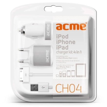 Зарядное устройство универсальное для мобильной электроники ACME CH04 (USB-Lightning) от компании Интернет-магазин Starshop. kz - фото 1