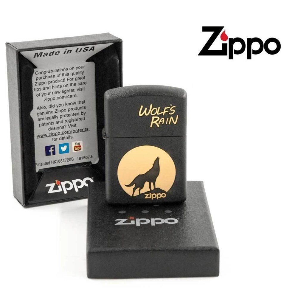 Зажигалка бензиновая ZIPPO (Вожак стаи) от компании Интернет-магазин Starshop. kz - фото 1