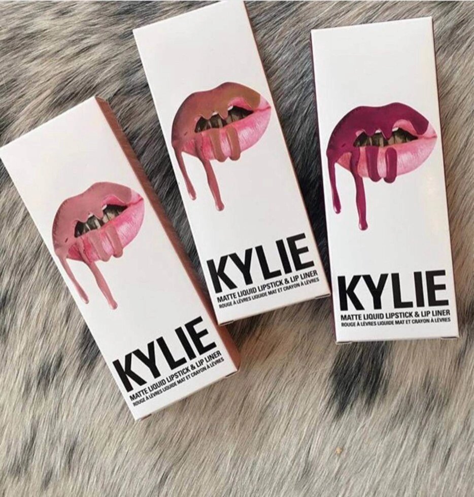 Жидкая матовая помада + карандаш KYLIE Lip Kit от Кайли Дженнер (Dead Of Knight) от компании Интернет-магазин Starshop. kz - фото 1