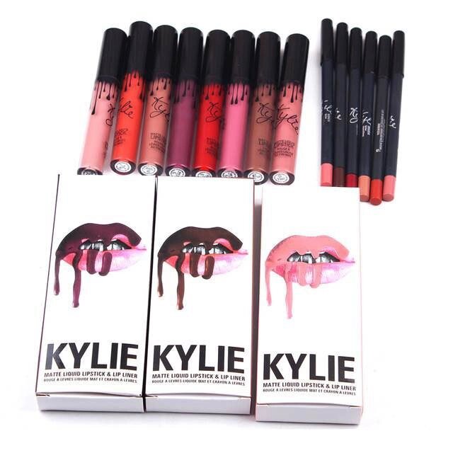 Жидкая матовая помада + карандаш KYLIE Lip Kit от Кайли Дженнер (Kourt K) от компании Интернет-магазин Starshop. kz - фото 1