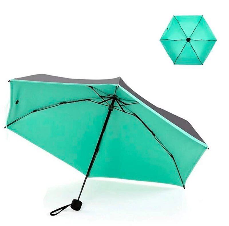 Зонт карманный универсальный Mini Pocket Umbrella (Аквамарин) от компании Интернет-магазин Starshop. kz - фото 1