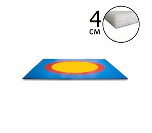 Ковер борцовский 10,6х10,6 3-цв.+4см НПЭ Стар. Станд.