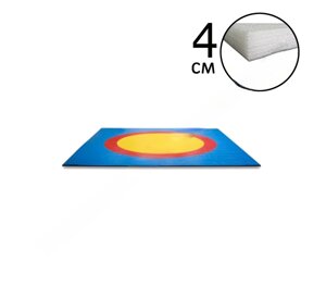 Ковер борцовский 8,3х8,3 3-цв.+4см НПЭ Стар. Станд.