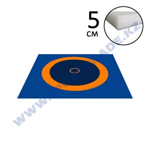 Ковер борцовский 10,6х10,6 3-цв.+5см НПЭ Нов. Станд.