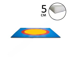 Ковер борцовский 10,6х10,6 3-цв.+5см НПЭ Стар. Станд.