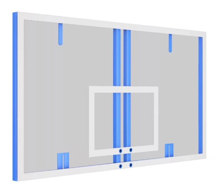Щит баскетбольный стекло в раме 180х105см от компании Sport Trade - фото 1