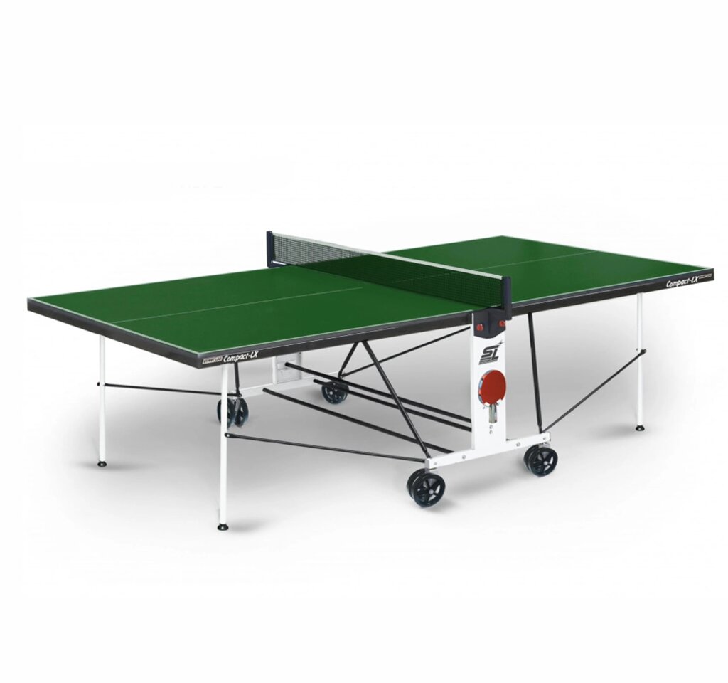 Теннисный стол Start line COMPACT LX с сеткой Outdoor Green от компании Sport Trade - фото 1