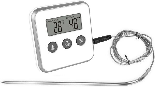 Цифровой кулинарный термометр с выносным щупом от компании Интернет- магазин Citrus Shop - фото 1