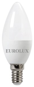 Лампа светодиодная eurolux LL-E-C37-5W-230-2,7K-E14