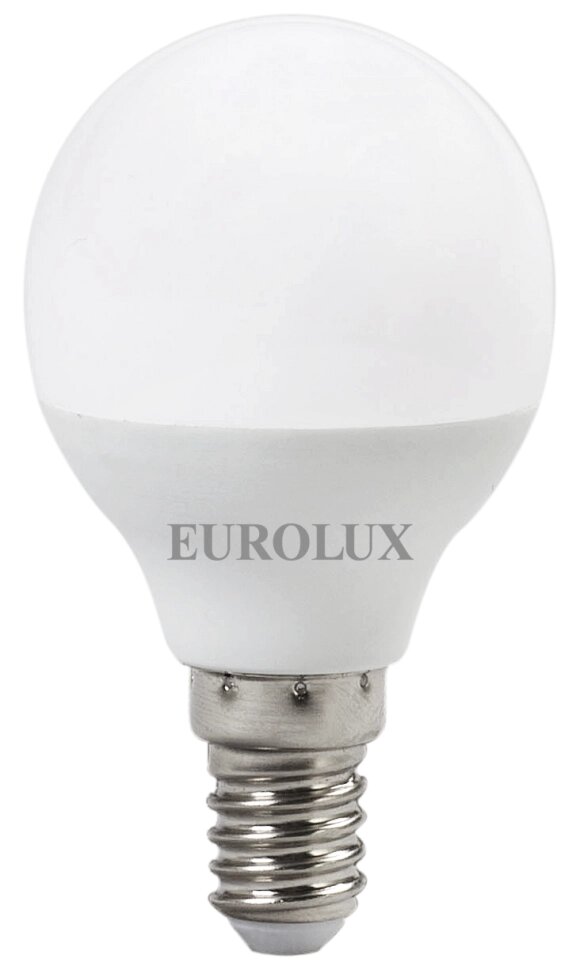 Лампа светодиодная EUROLUX LL-E-G45-7W-230-2,7K-E14 от компании Ресанта Караганда (маг. Электрооборудование) - фото 1