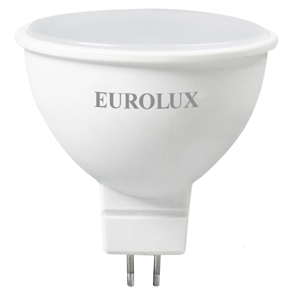 Лампа светодиодная EUROLUX LL-E-MR16-7W-230-2,7K-GU5.3 от компании Ресанта Караганда (маг. Электрооборудование) - фото 1