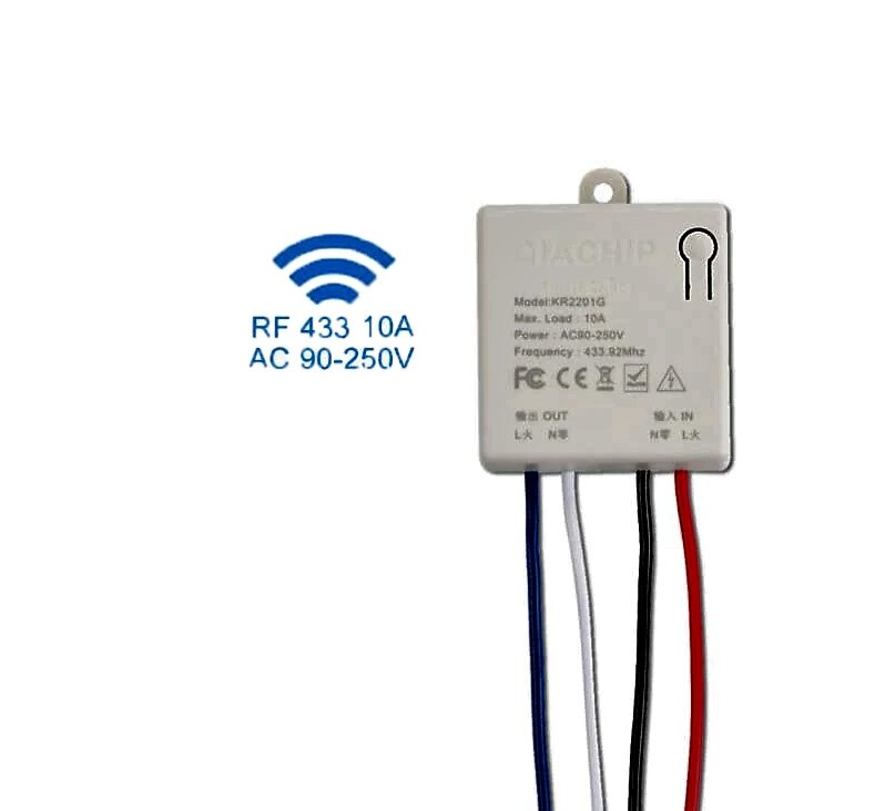 Беспроводной выключатель RF 433 МГц 1 канал от компании Alexel - фото 1