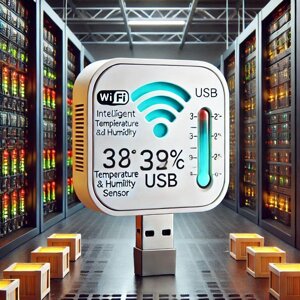 Беспроводной Wi-Fi USB датчик температуры и влажности для серверных